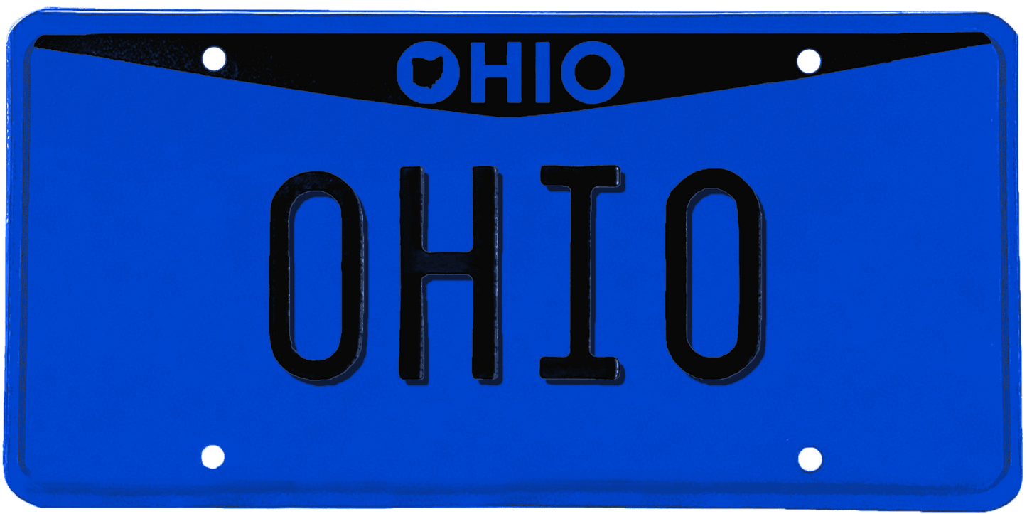 Ohio License Plate Wrap Kit