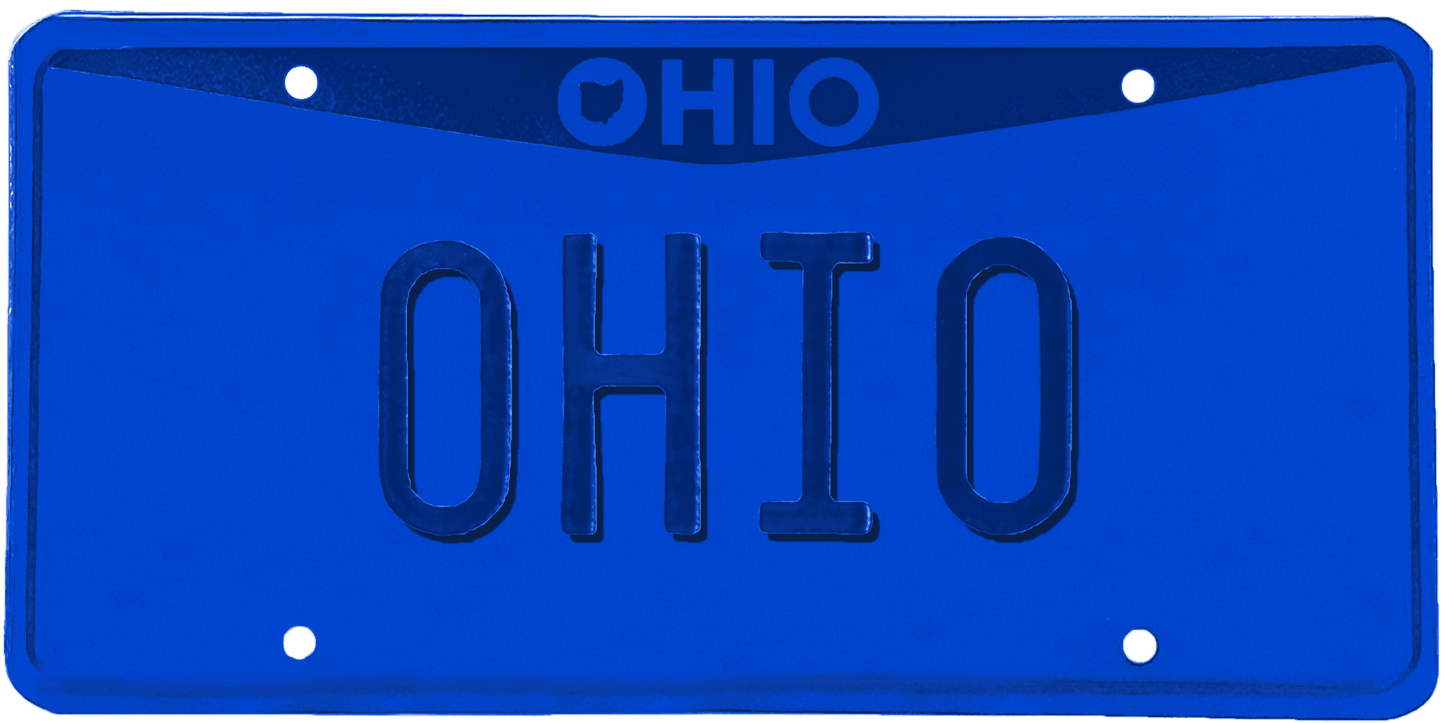 Ohio License Plate Wrap Kit