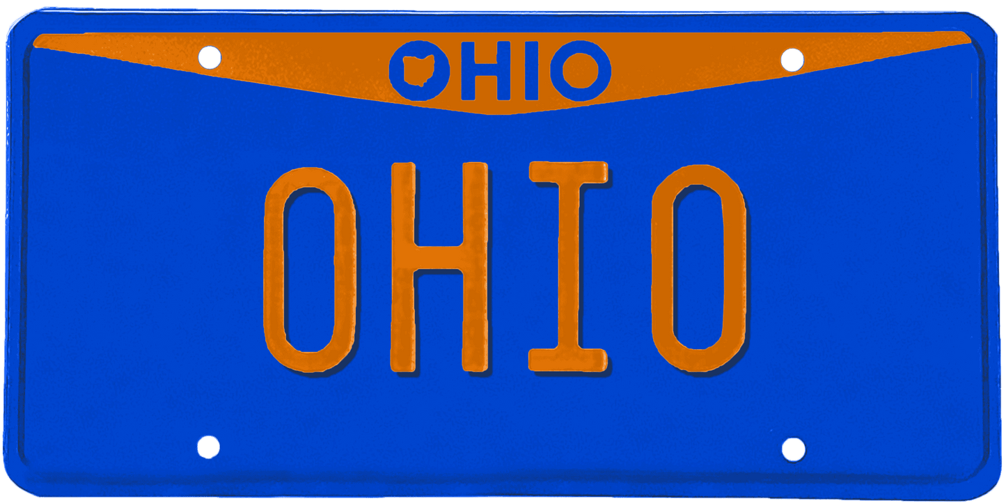 Ohio License Plate Wrap Kit