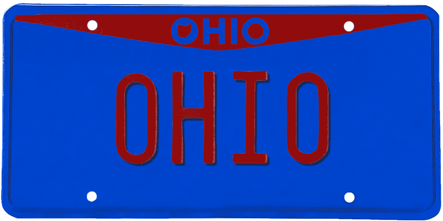 Ohio License Plate Wrap Kit