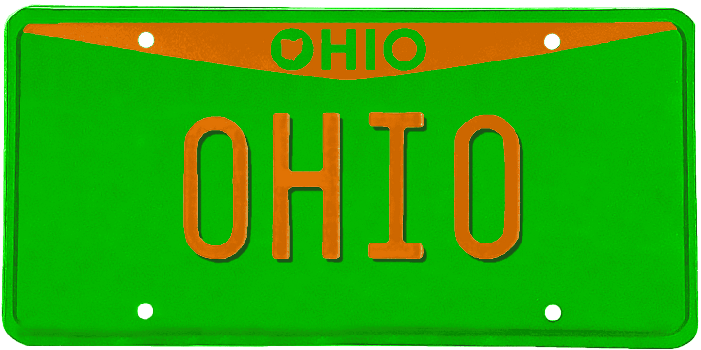 Ohio License Plate Wrap Kit