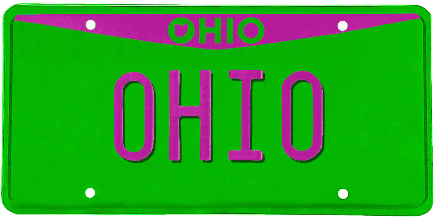 Ohio License Plate Wrap Kit