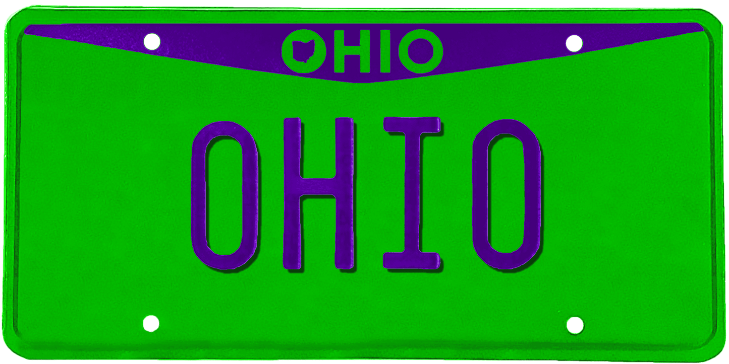 Ohio License Plate Wrap Kit