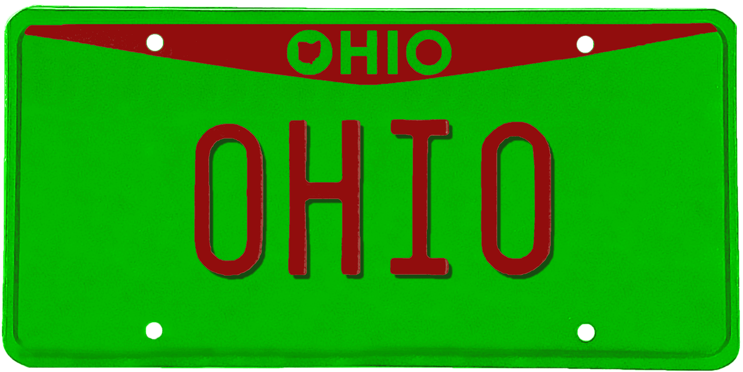 Ohio License Plate Wrap Kit