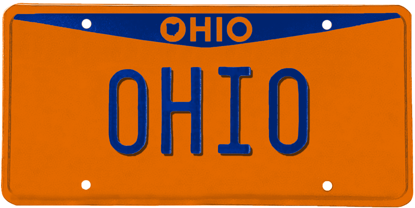 Ohio License Plate Wrap Kit