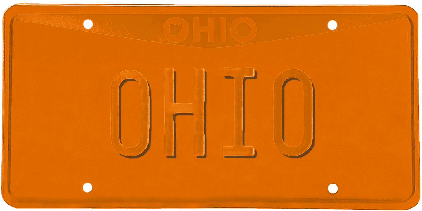 Ohio License Plate Wrap Kit