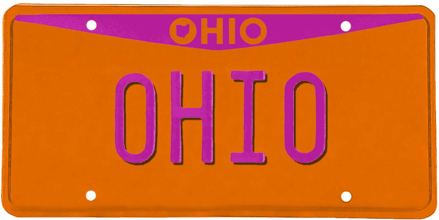 Ohio License Plate Wrap Kit