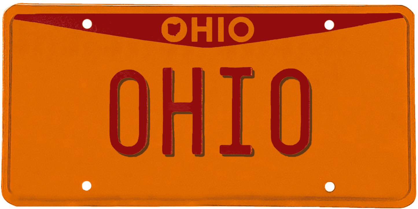 Ohio License Plate Wrap Kit