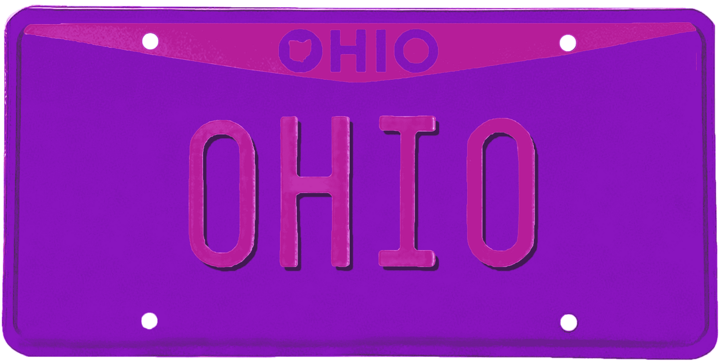 Ohio License Plate Wrap Kit