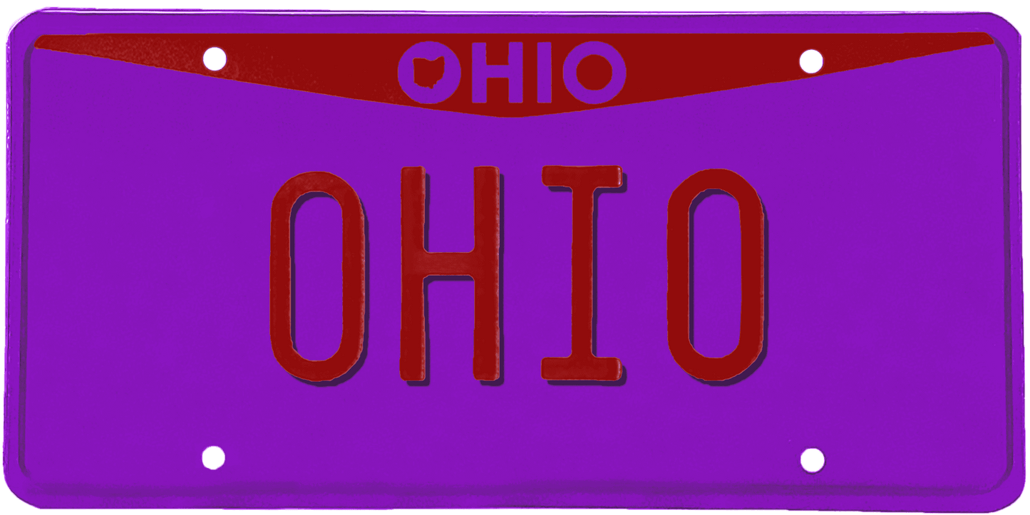 Ohio License Plate Wrap Kit