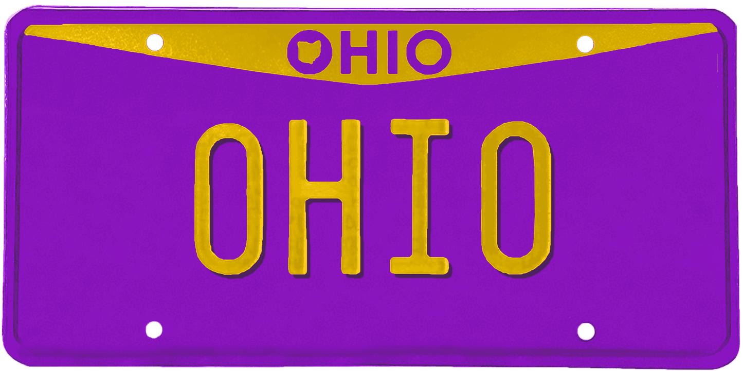 Ohio License Plate Wrap Kit