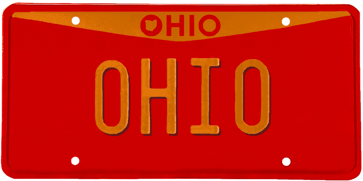 Ohio License Plate Wrap Kit