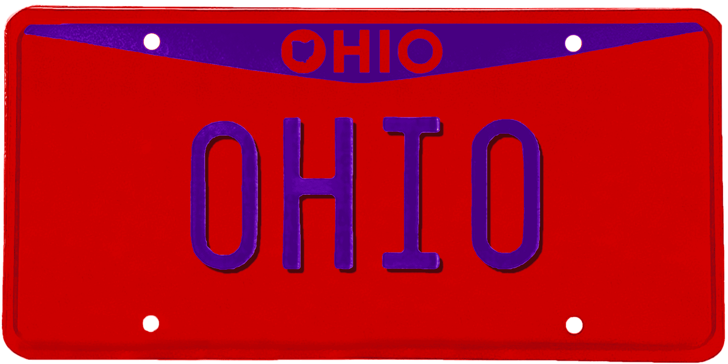 Ohio License Plate Wrap Kit