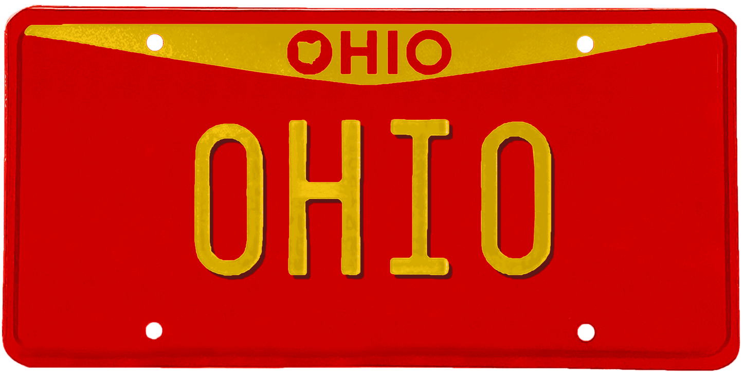 Ohio License Plate Wrap Kit