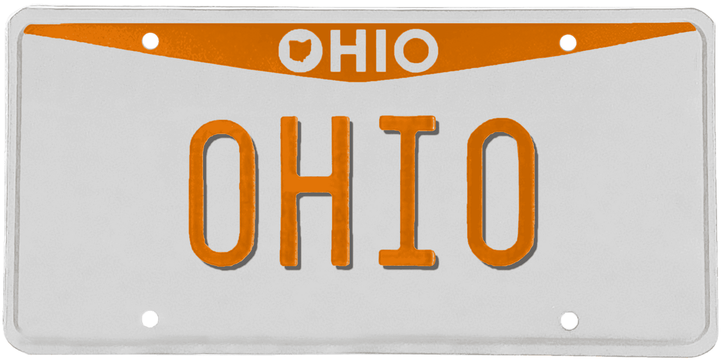 Ohio License Plate Wrap Kit