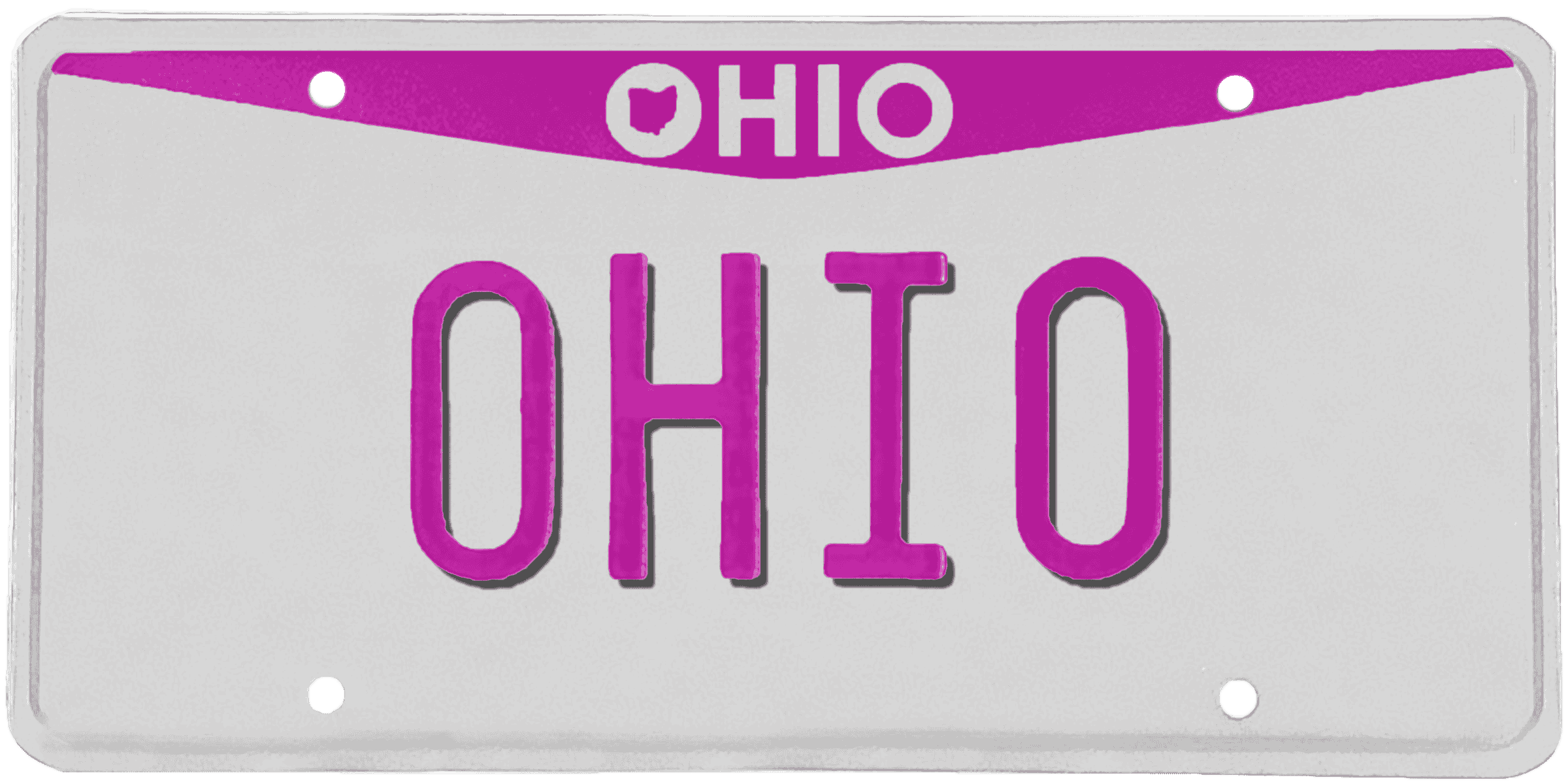 Personalized Ohio License Plate – Custom Text, 5 Sizes (Mini To Full Size) Free Shipping