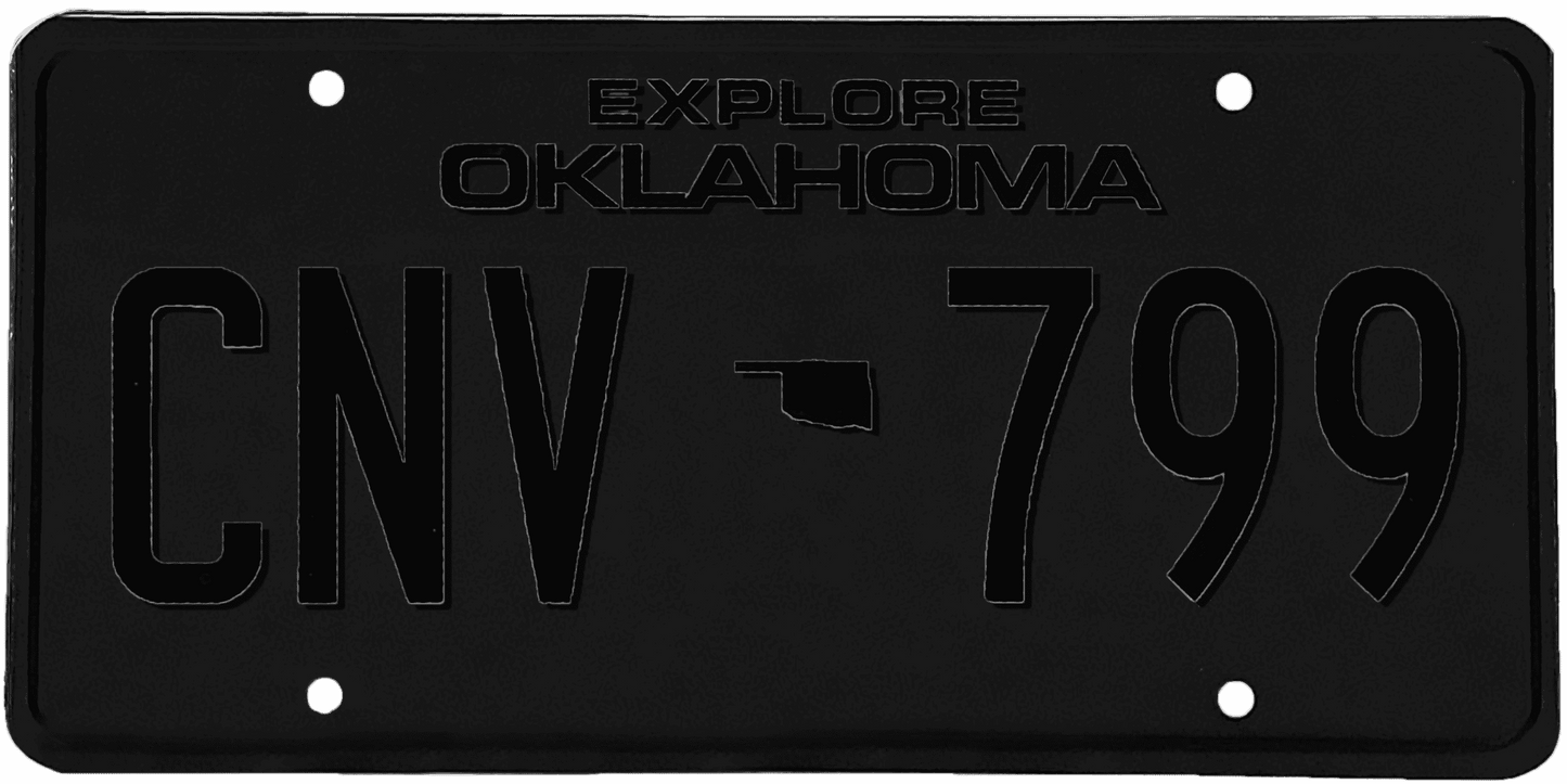 Oklahoma License Plate Wrap Kit