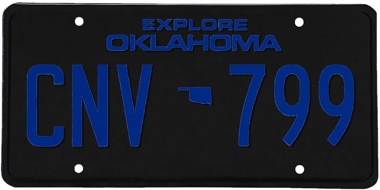 Oklahoma License Plate Wrap Kit