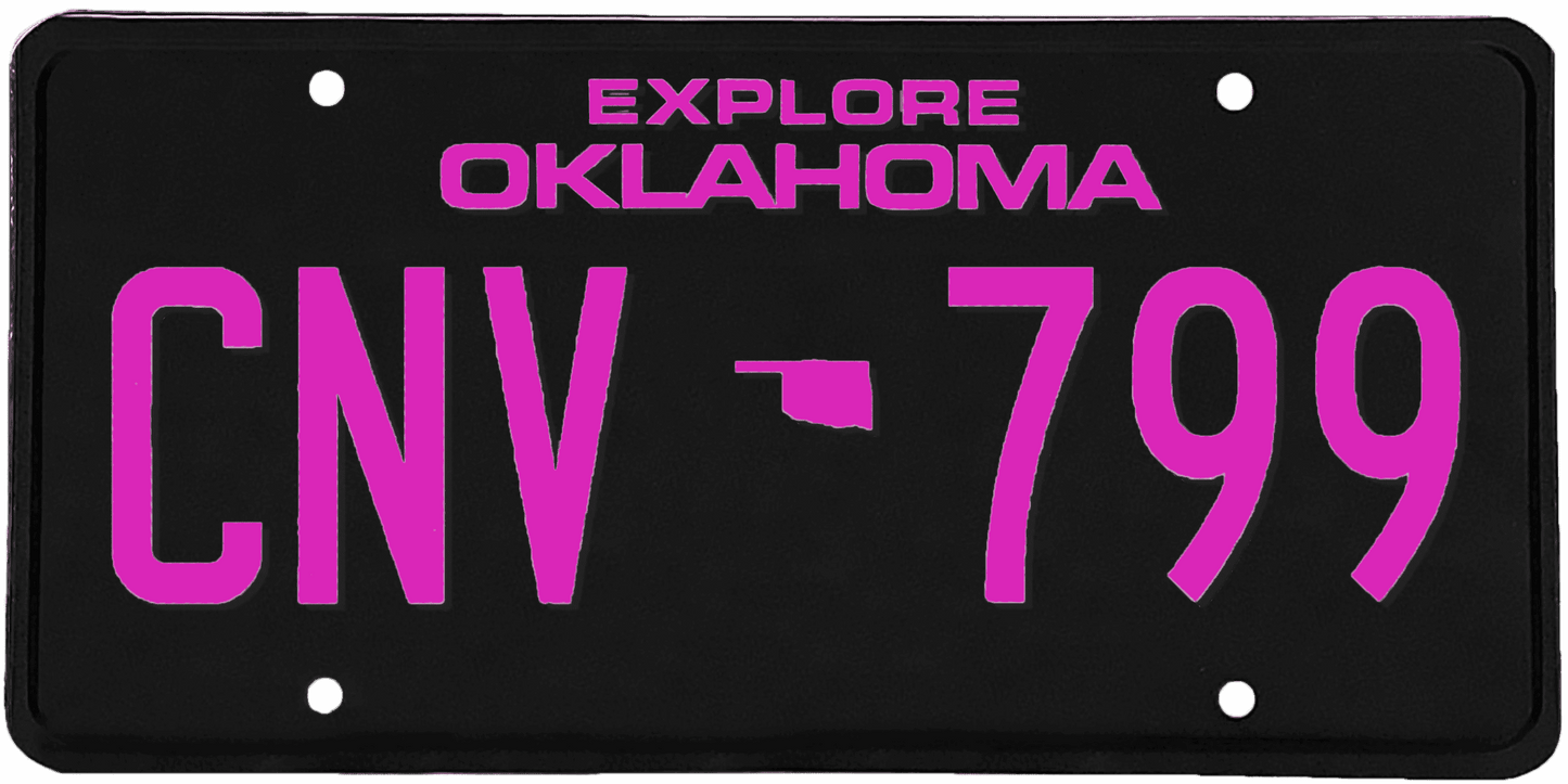 Oklahoma License Plate Wrap Kit