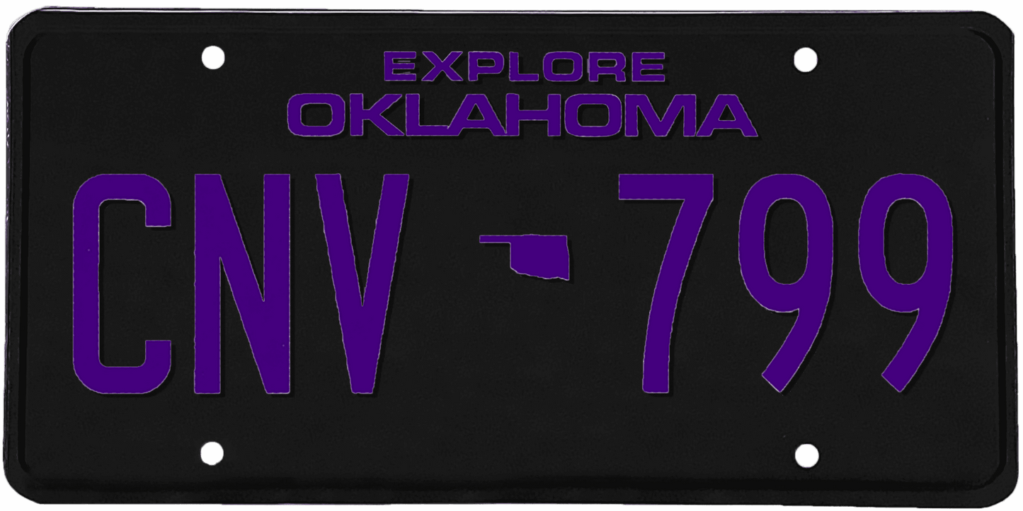 Oklahoma License Plate Wrap Kit