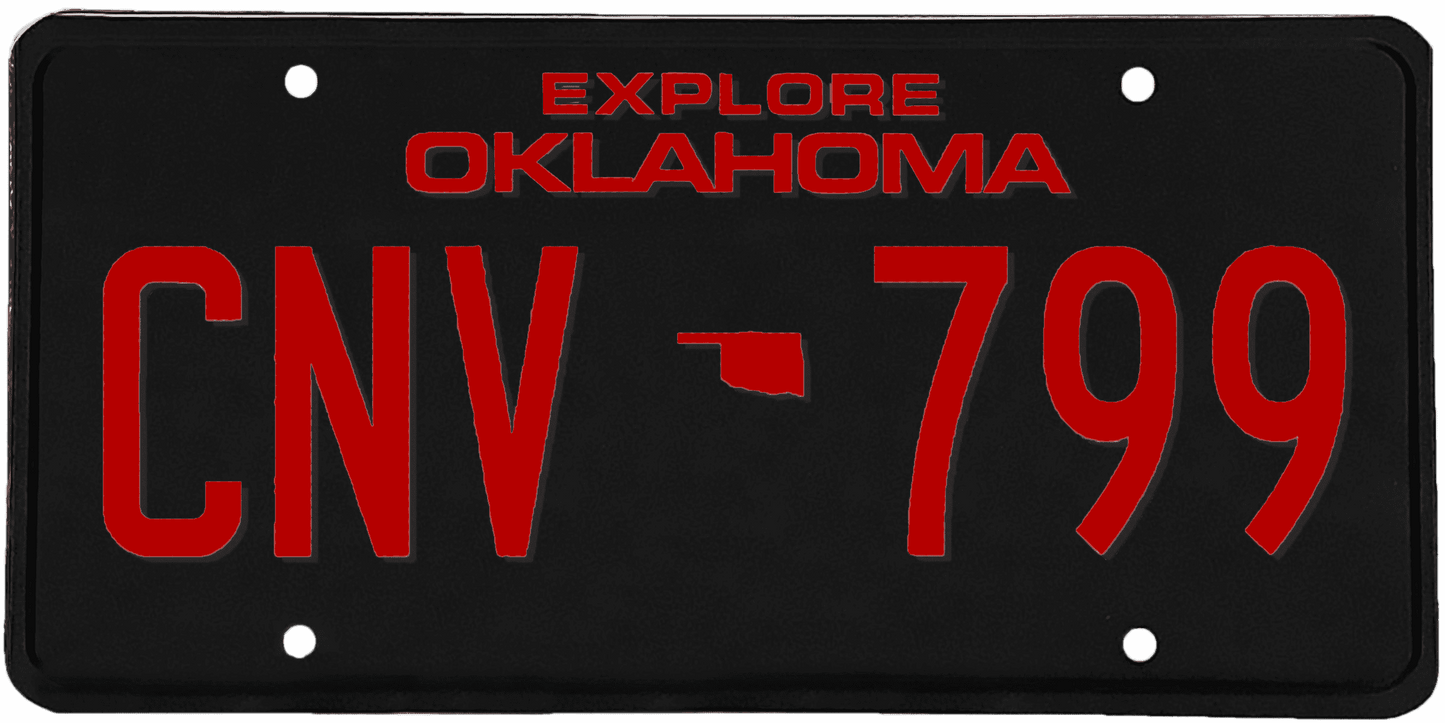 Oklahoma License Plate Wrap Kit