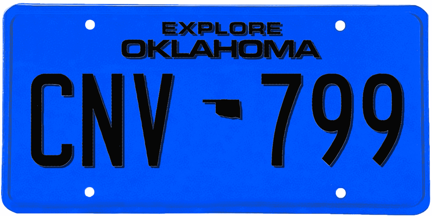 Oklahoma License Plate Wrap Kit