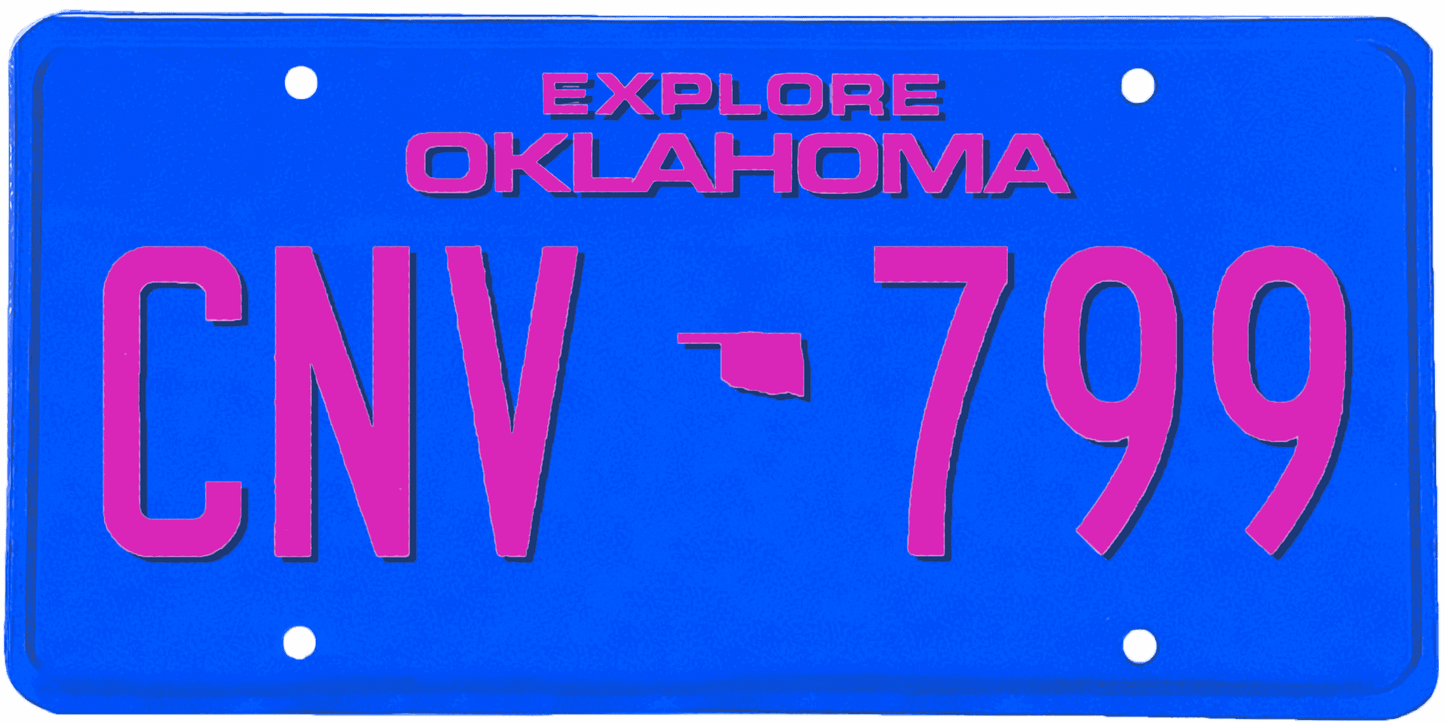 Oklahoma License Plate Wrap Kit