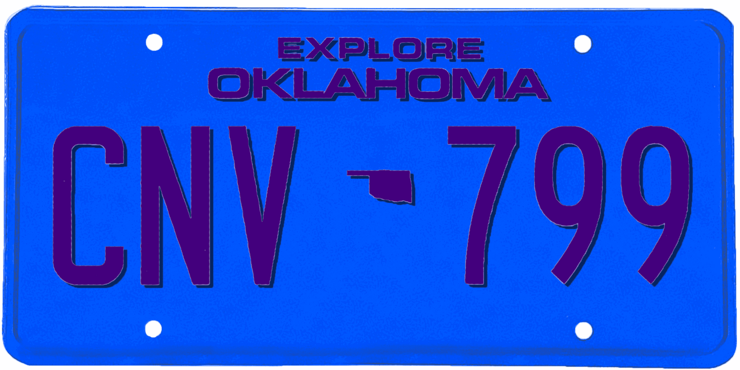 Oklahoma License Plate Wrap Kit