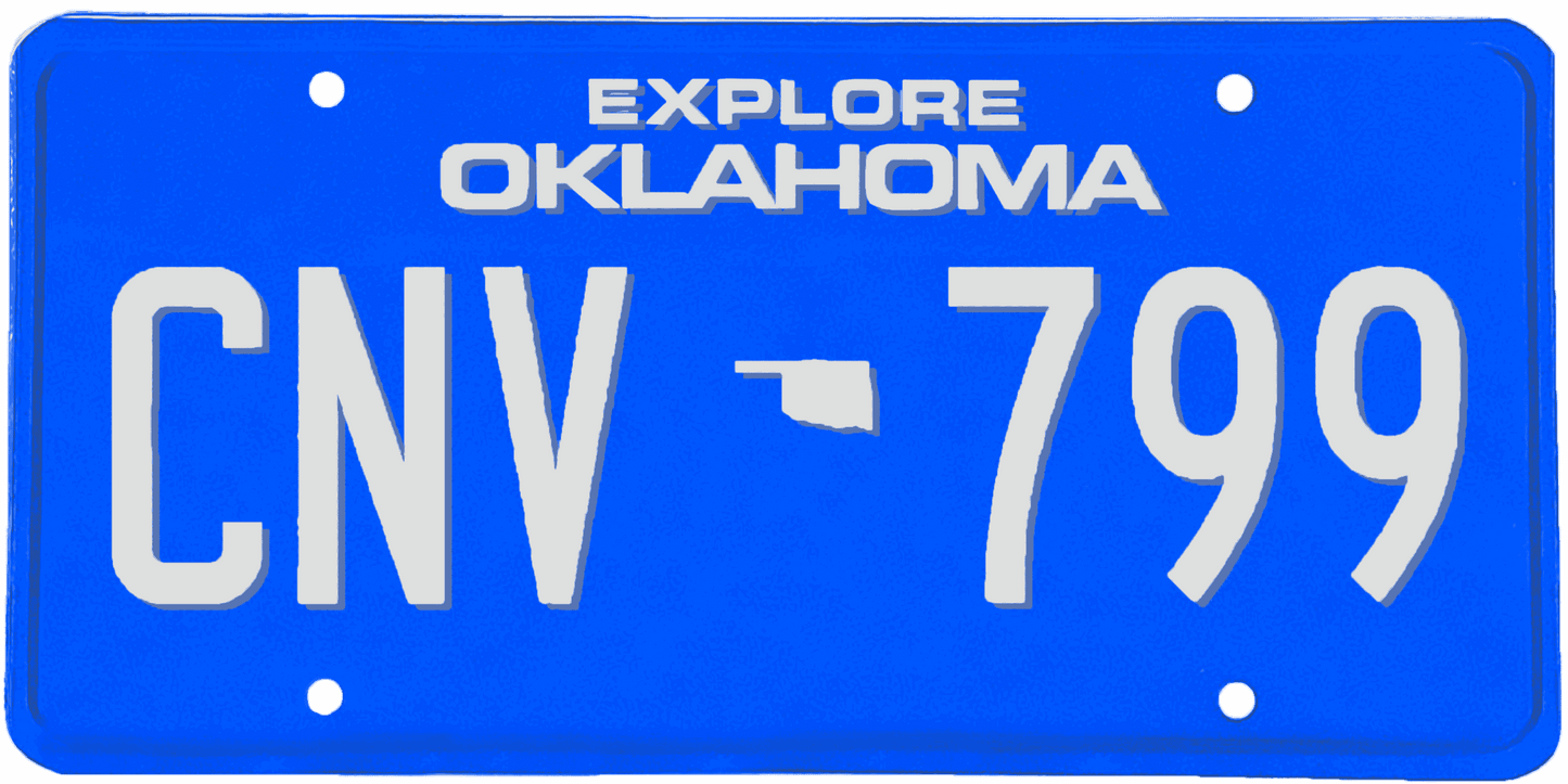 Oklahoma License Plate Wrap Kit