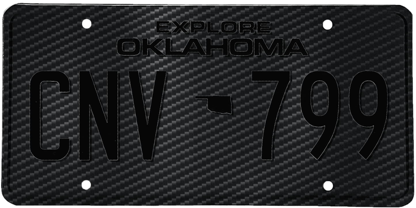 Oklahoma License Plate Wrap Kit