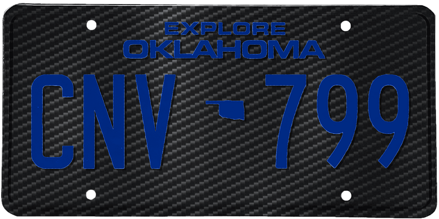 Oklahoma License Plate Wrap Kit