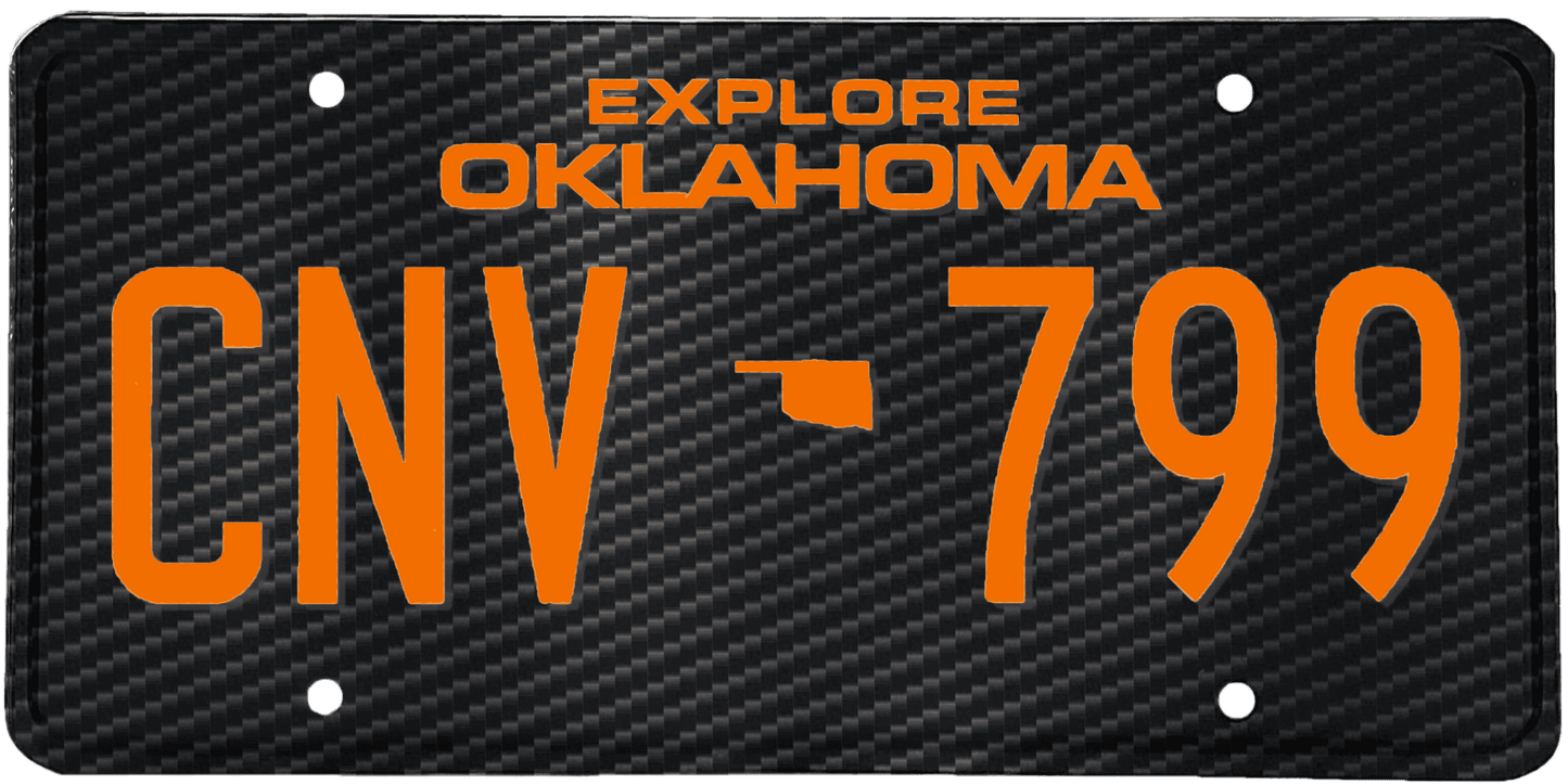 Oklahoma License Plate Wrap Kit