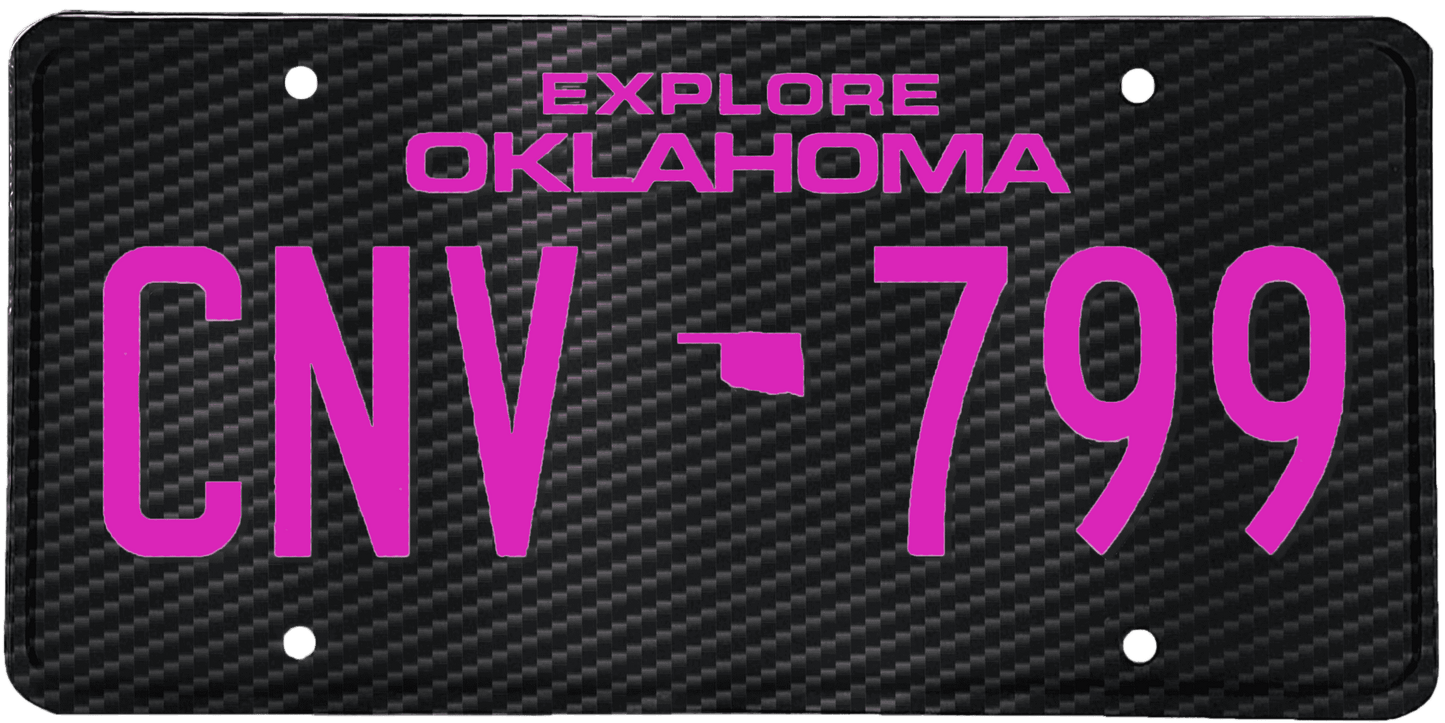 Oklahoma License Plate Wrap Kit