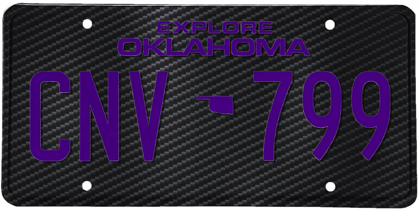 Oklahoma License Plate Wrap Kit