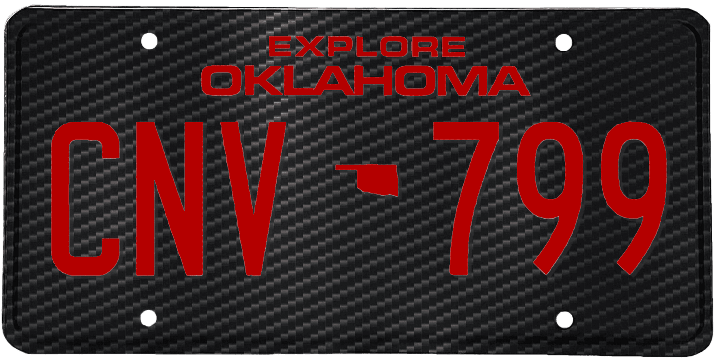 Oklahoma License Plate Wrap Kit