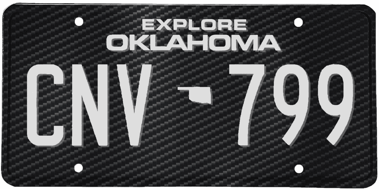 Oklahoma License Plate Wrap Kit