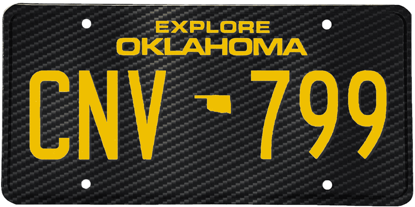 Oklahoma License Plate Wrap Kit