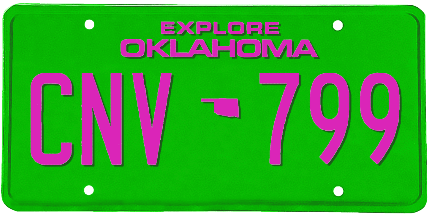 Oklahoma License Plate Wrap Kit