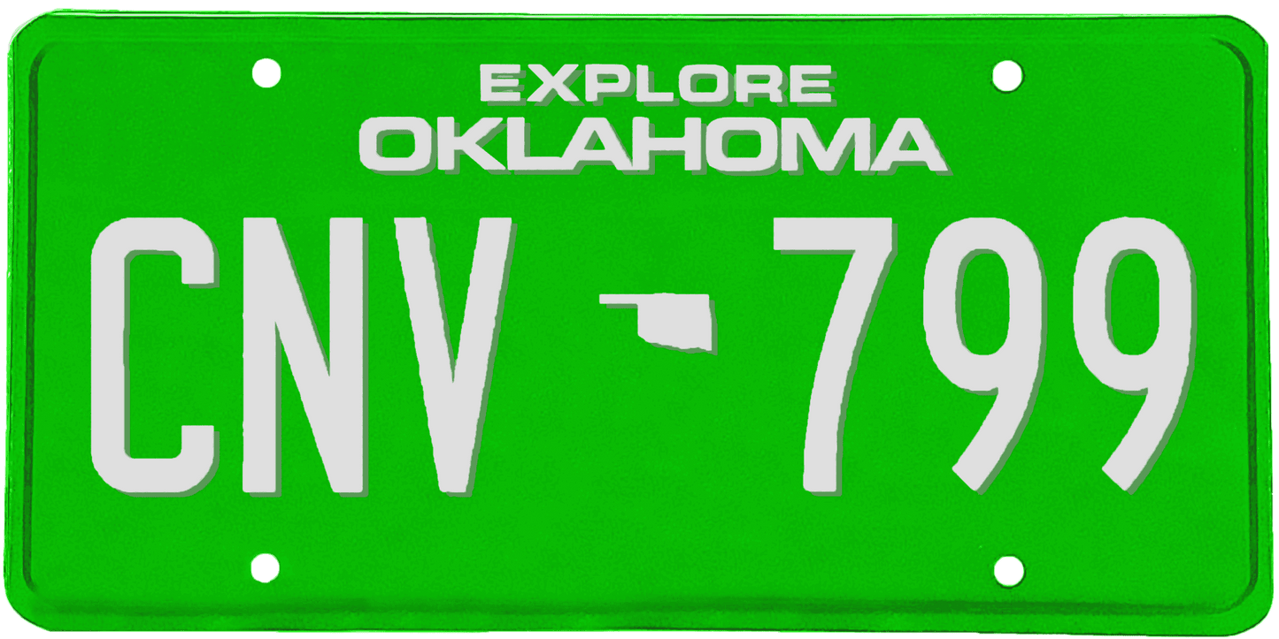 Oklahoma License Plate Wrap Kit