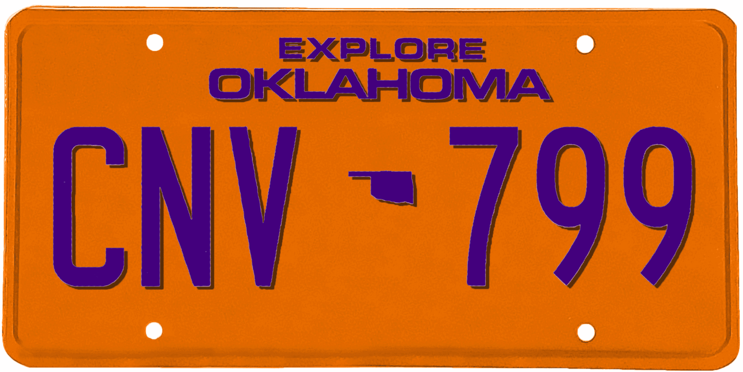 Oklahoma License Plate Wrap Kit