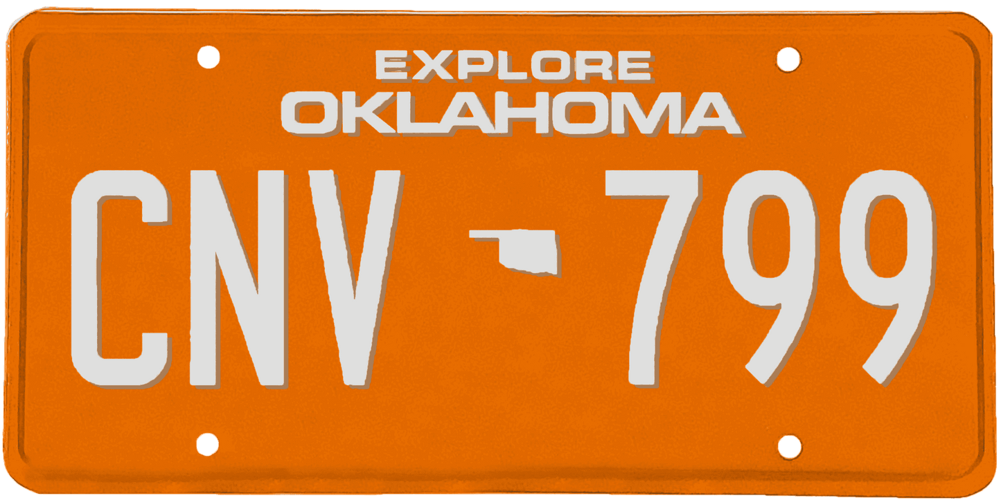 Oklahoma License Plate Wrap Kit