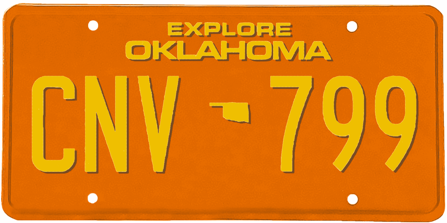 Oklahoma License Plate Wrap Kit