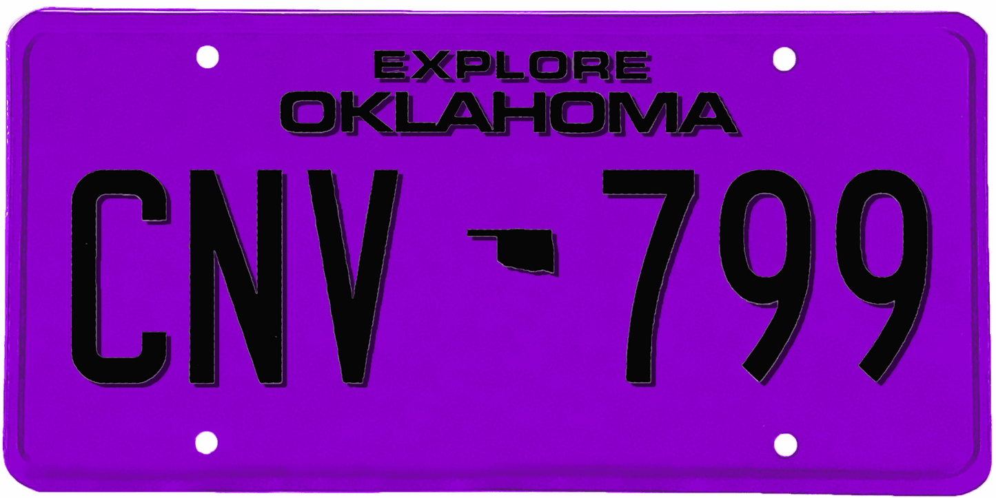 Oklahoma License Plate Wrap Kit