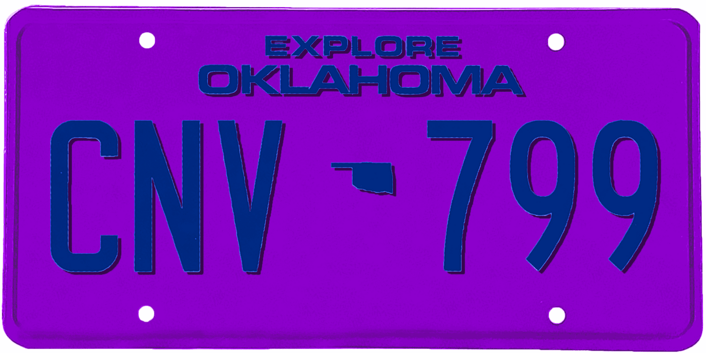 Oklahoma License Plate Wrap Kit