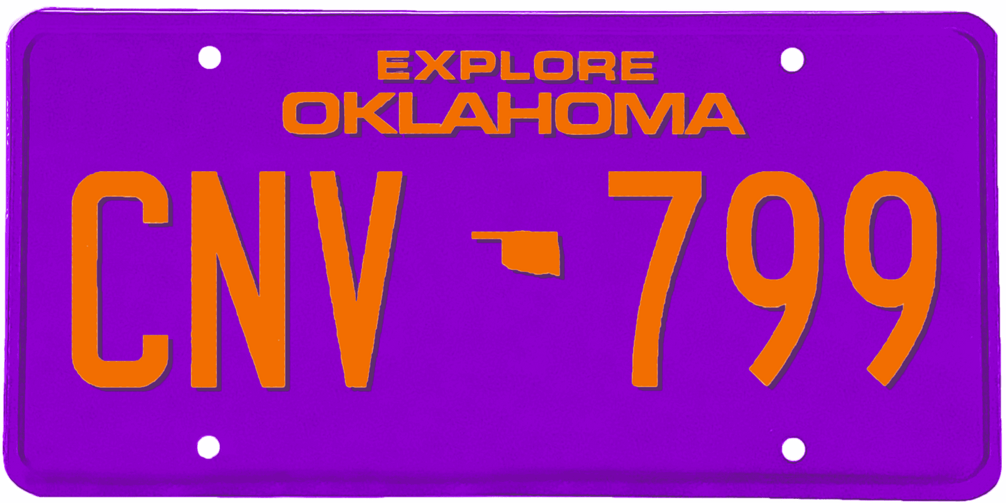 Oklahoma License Plate Wrap Kit