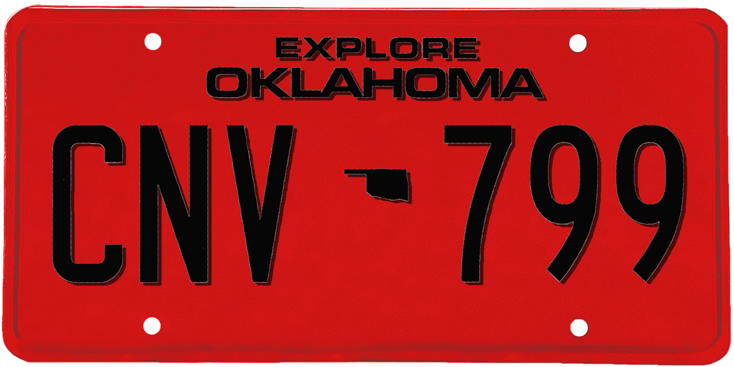 Oklahoma License Plate Wrap Kit