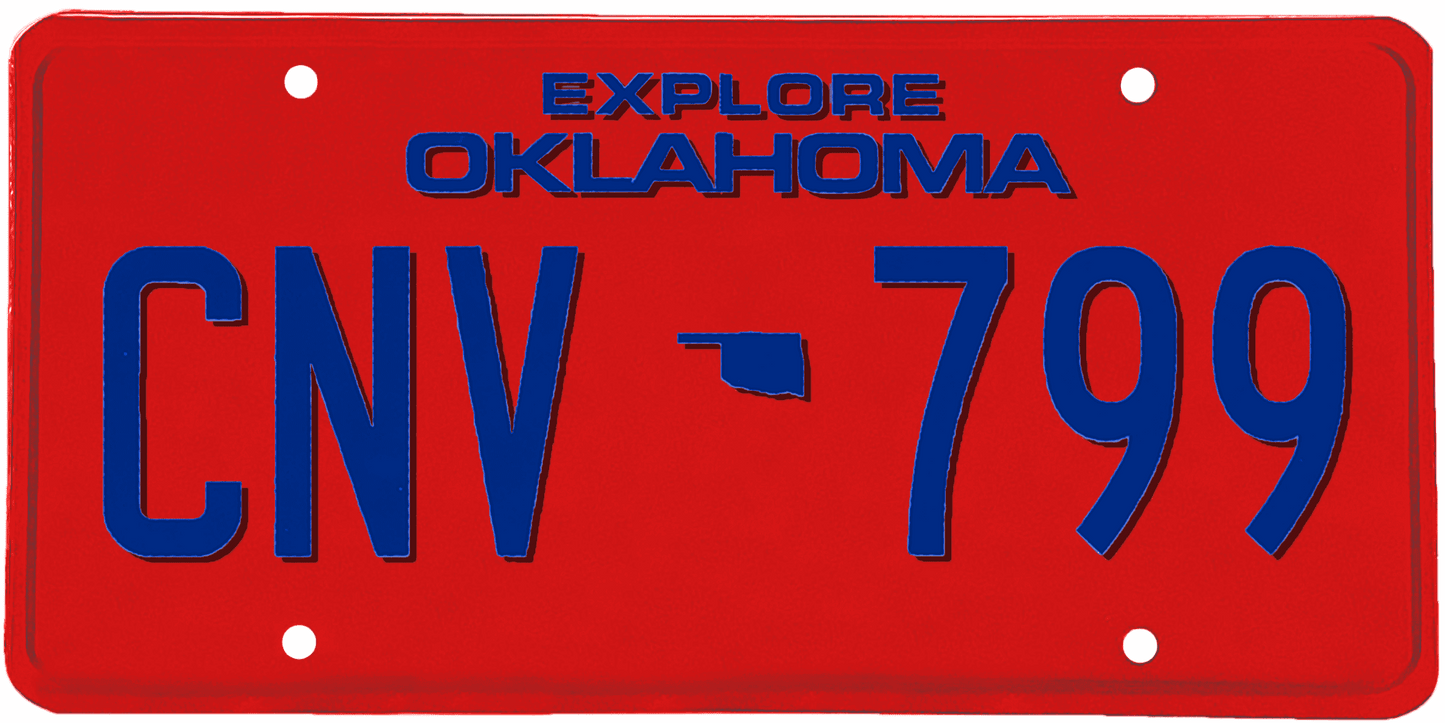 Oklahoma License Plate Wrap Kit