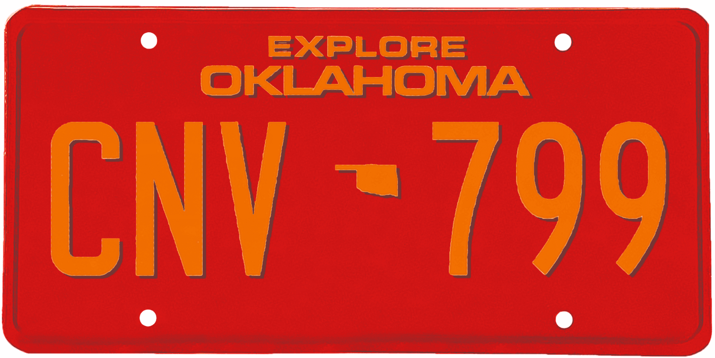 Oklahoma License Plate Wrap Kit