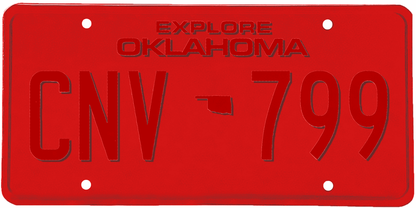 Oklahoma License Plate Wrap Kit