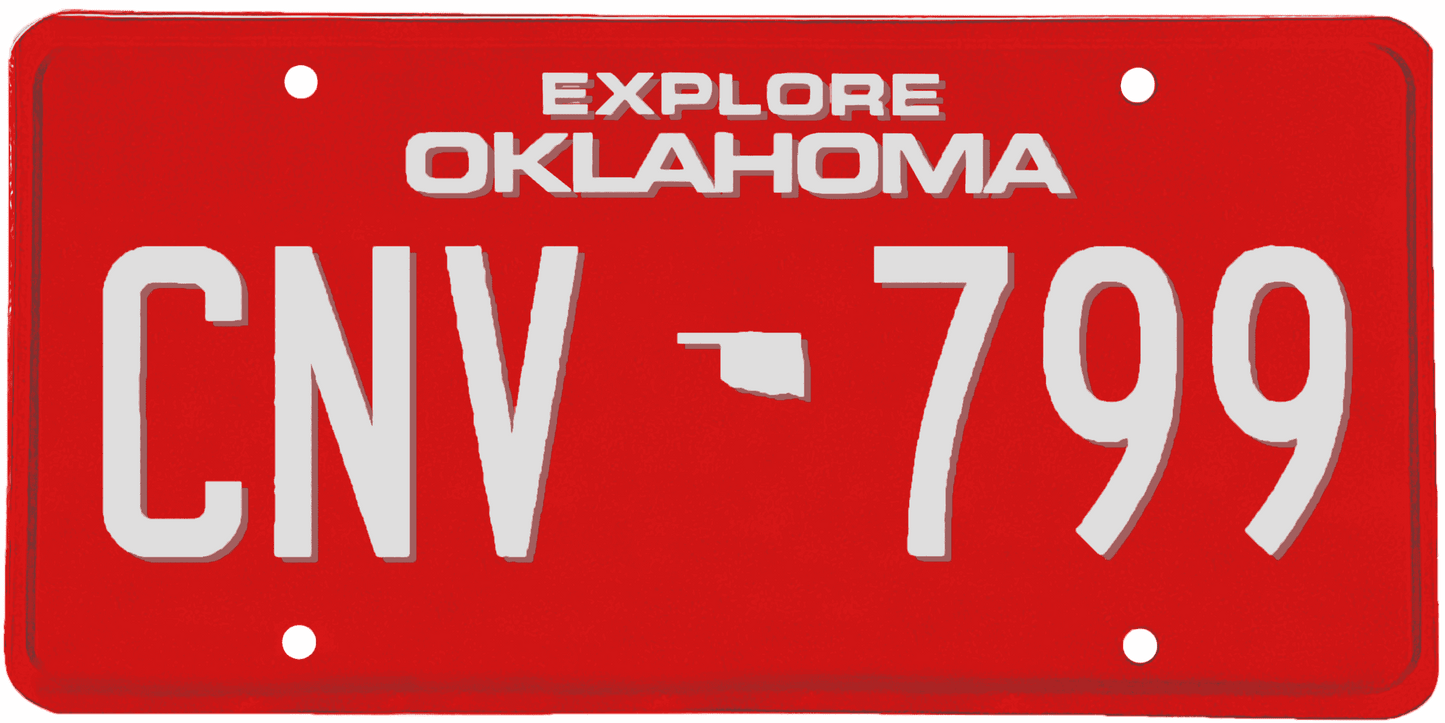 Oklahoma License Plate Wrap Kit